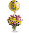 Dazzling Day Bouquet - Pink & Yellow Mixed Vase from Olney's Flowers of Rome in Rome, NY
